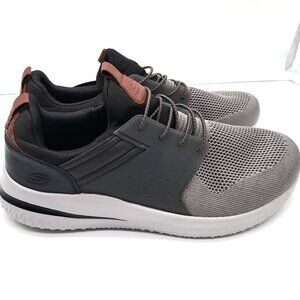 Skechers Mens Delson 3.0 - Cicada Knitted Bungee Lace Slip On  - Size 13